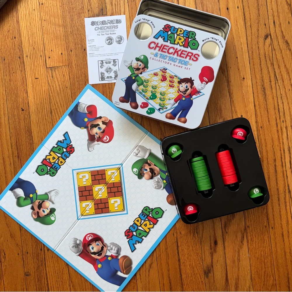 Nintendo Super Mario 2011 Checkers & Tic Tac Toe Limited Edition Collector’s Set